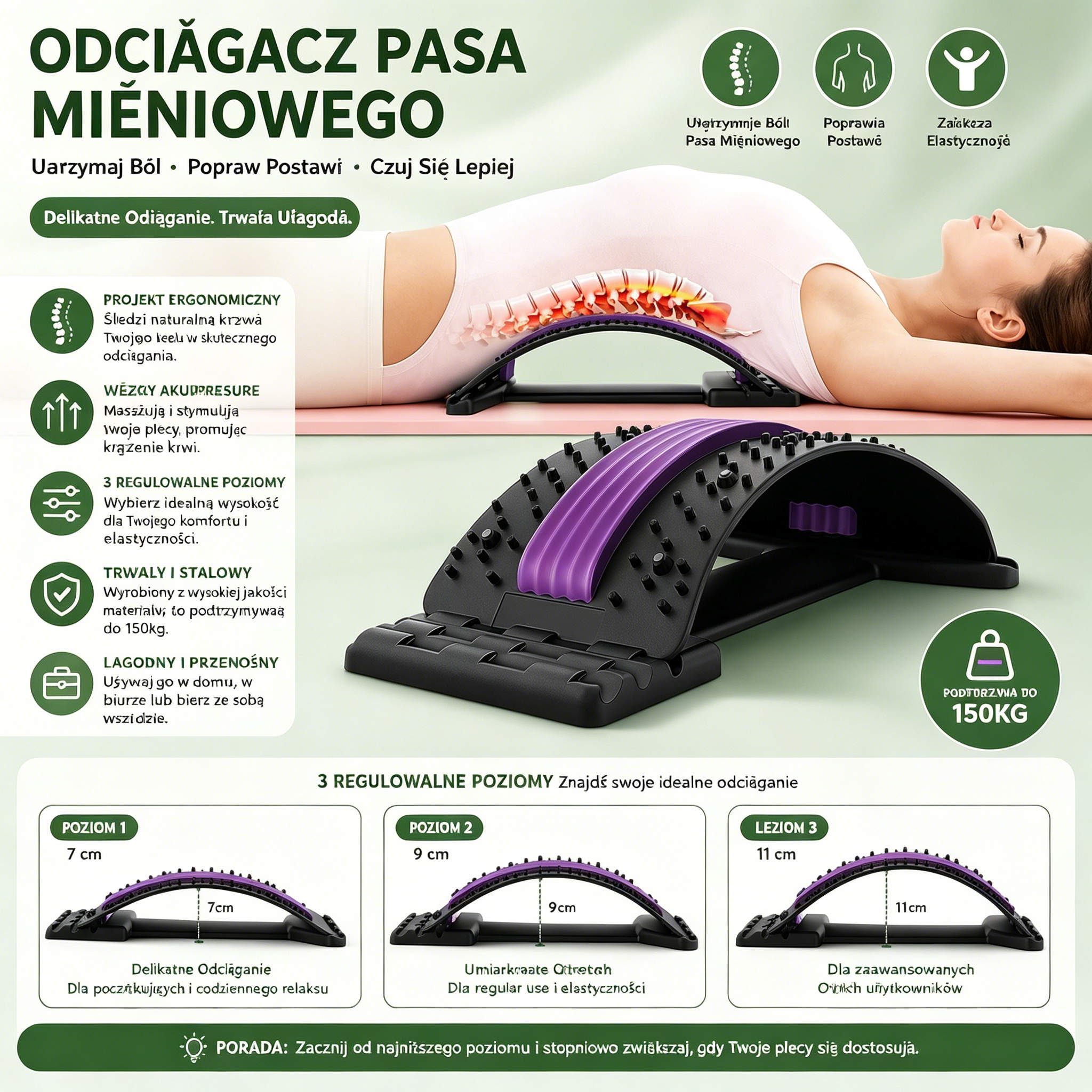 -50%! 🔥🧘‍♂️ Korektor kręgosłupa 26° – natychmiastowa ulga dla pleców 💆‍♀️