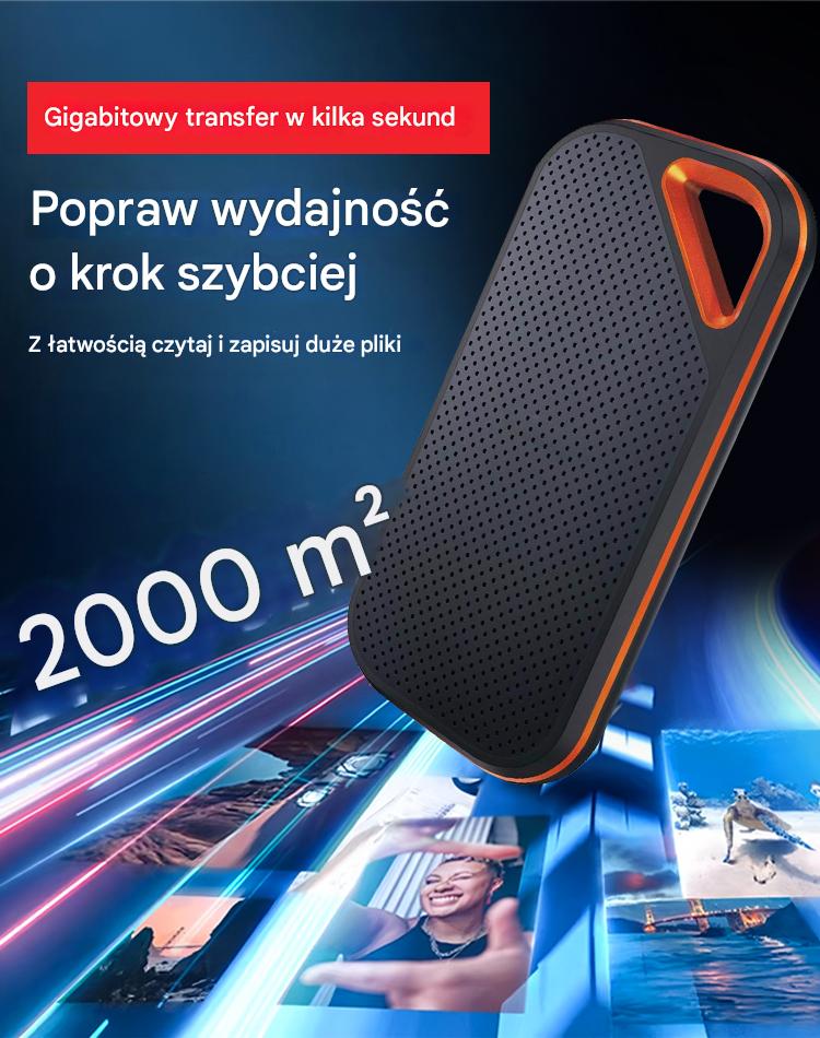 🔥 Tylko dziś -50%! Dysk przenośny 64TB USB 3.2 💾 Podłącz i graj, wygodnie i szybko